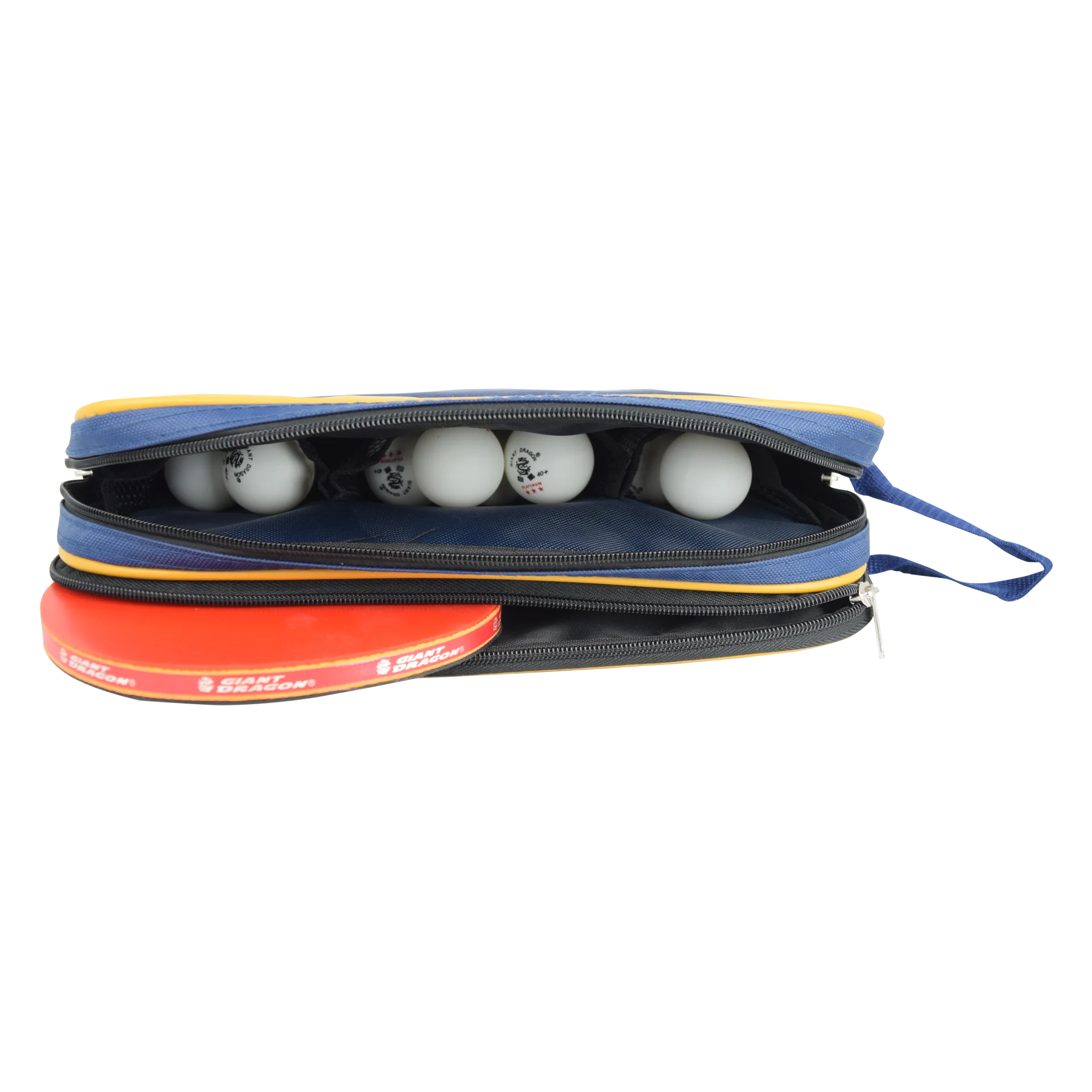 Capa Raqueteira Giant Dragon Para Raquete De Tênis De Mesa Cor Azul E Amarelo