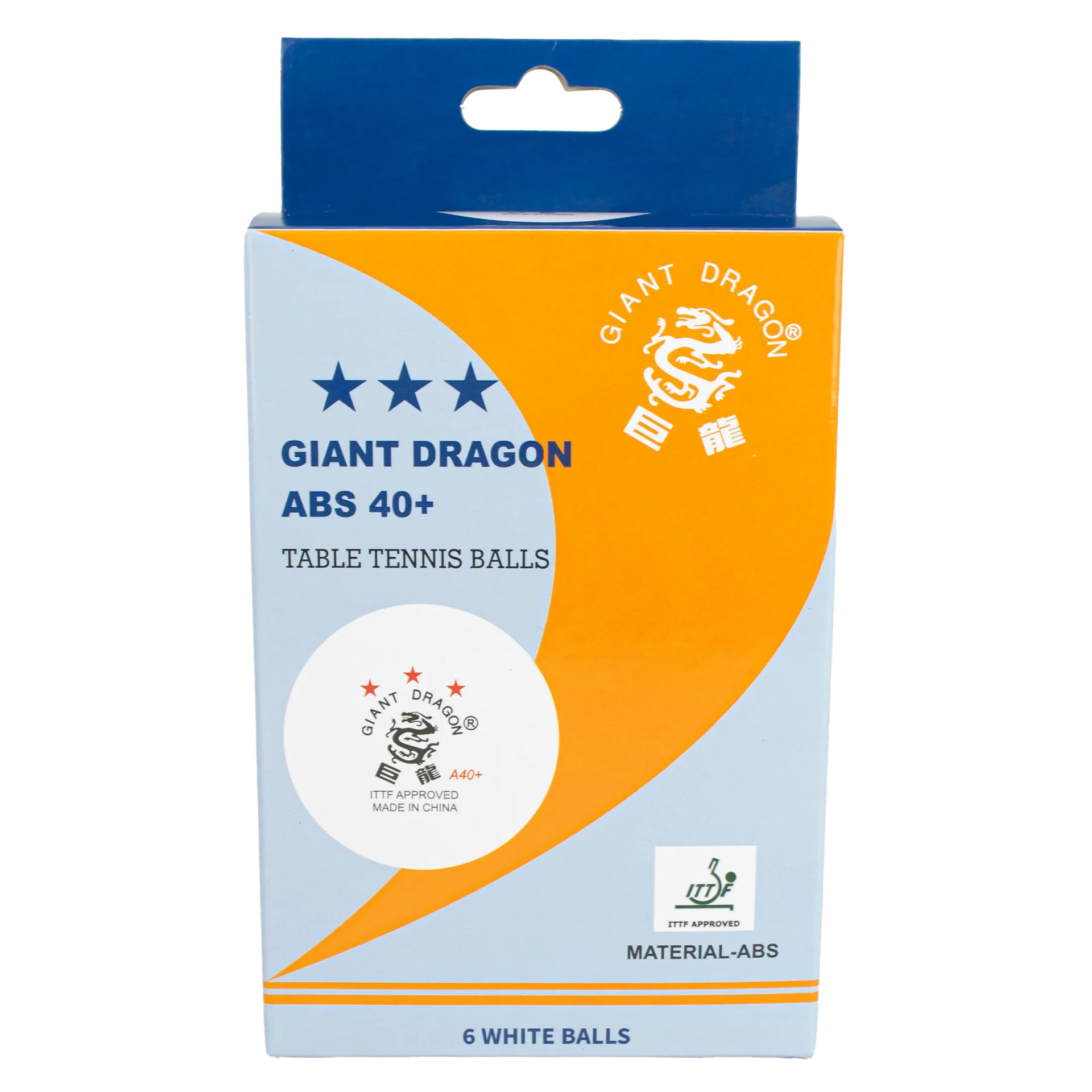 Bolas Tênis De Mesa 3 Estrelas ITTF Branco Giant Dragon 6un