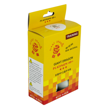 Bolas Tênis De Mesa 3 Estrelas Branco Giant Dragon 6un