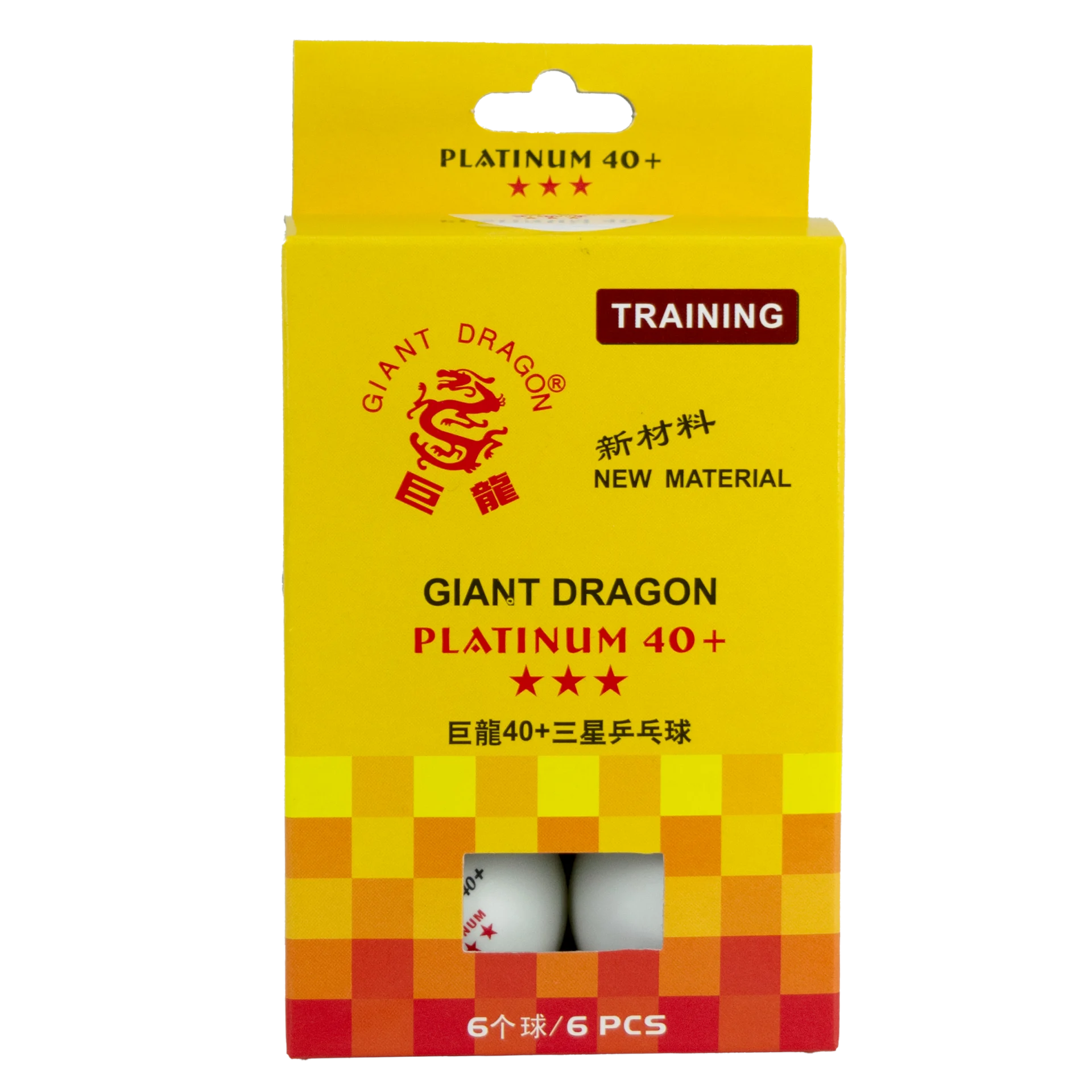Bolas Tênis De Mesa 3 Estrelas Branco Giant Dragon 6un