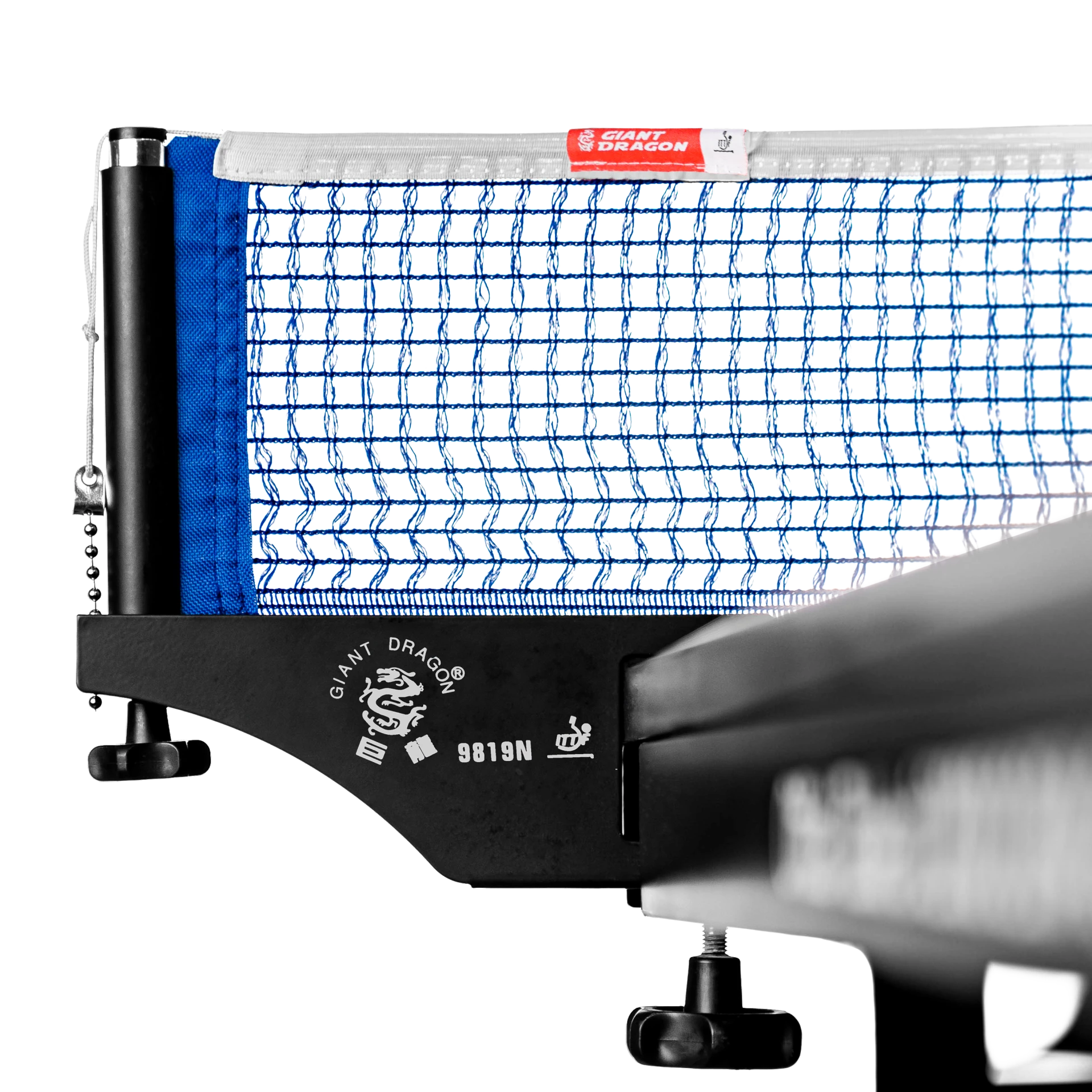 Rede de tênis de mesa ITTF de algodão com suportes Giant Dragon