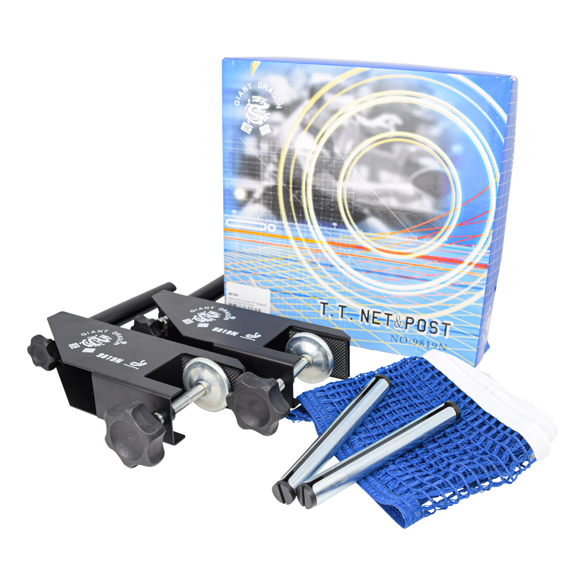 Rede de tênis de mesa ITTF de algodão com suportes Giant Dragon