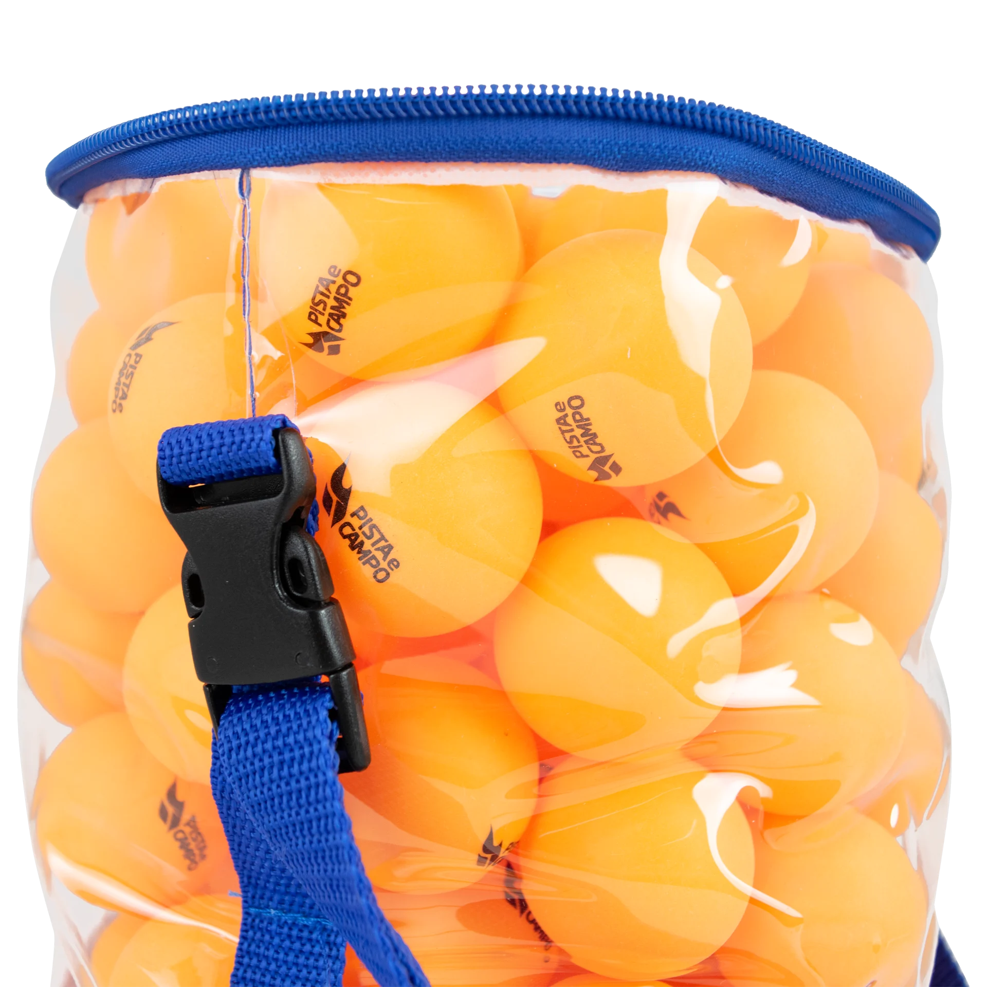 Kit 100 Bolas Bolinhas Tênis De Mesa Ping Pong Com Bolsa Cor Laranja