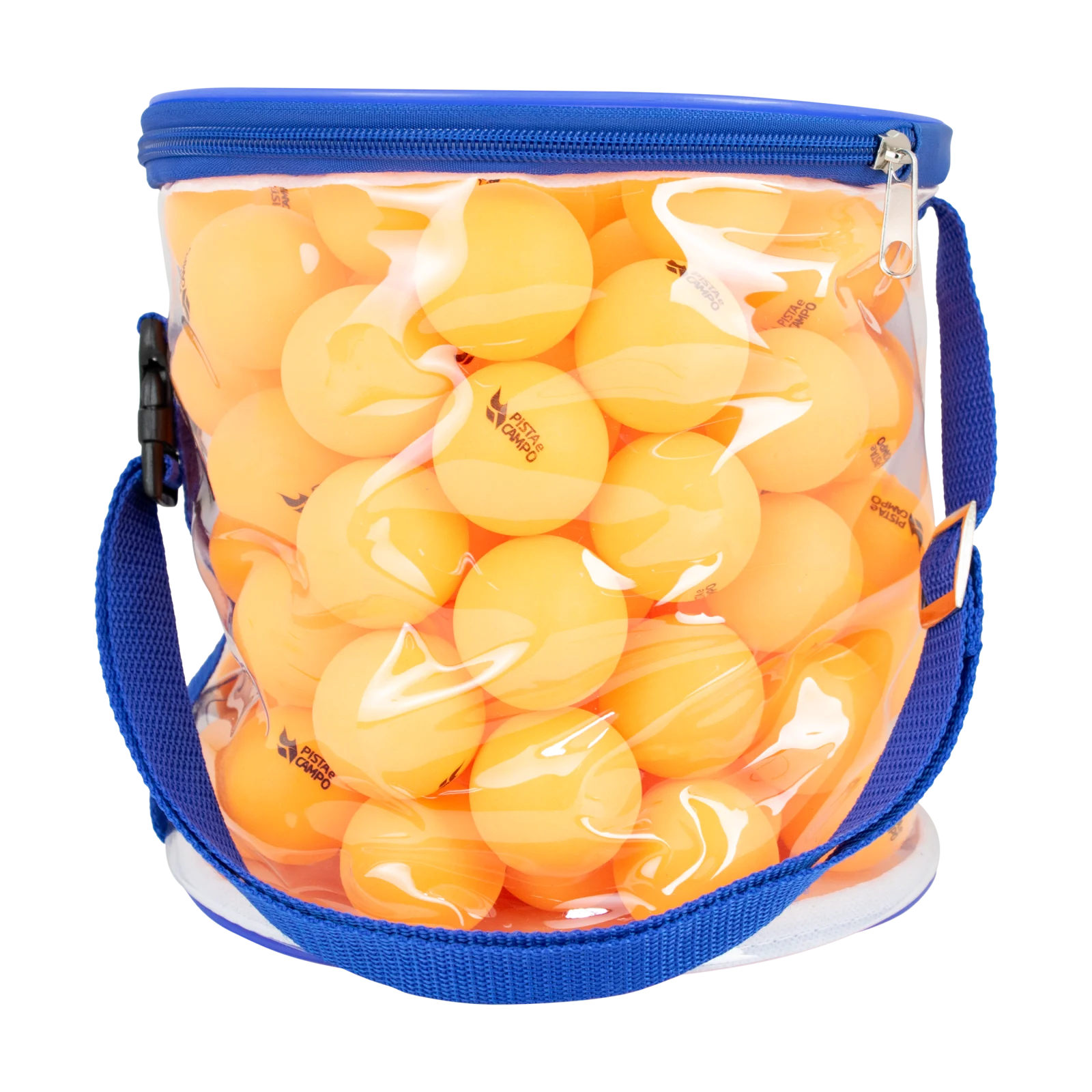 Kit 100 Bolas Bolinhas Tênis De Mesa Ping Pong Com Bolsa Cor Laranja