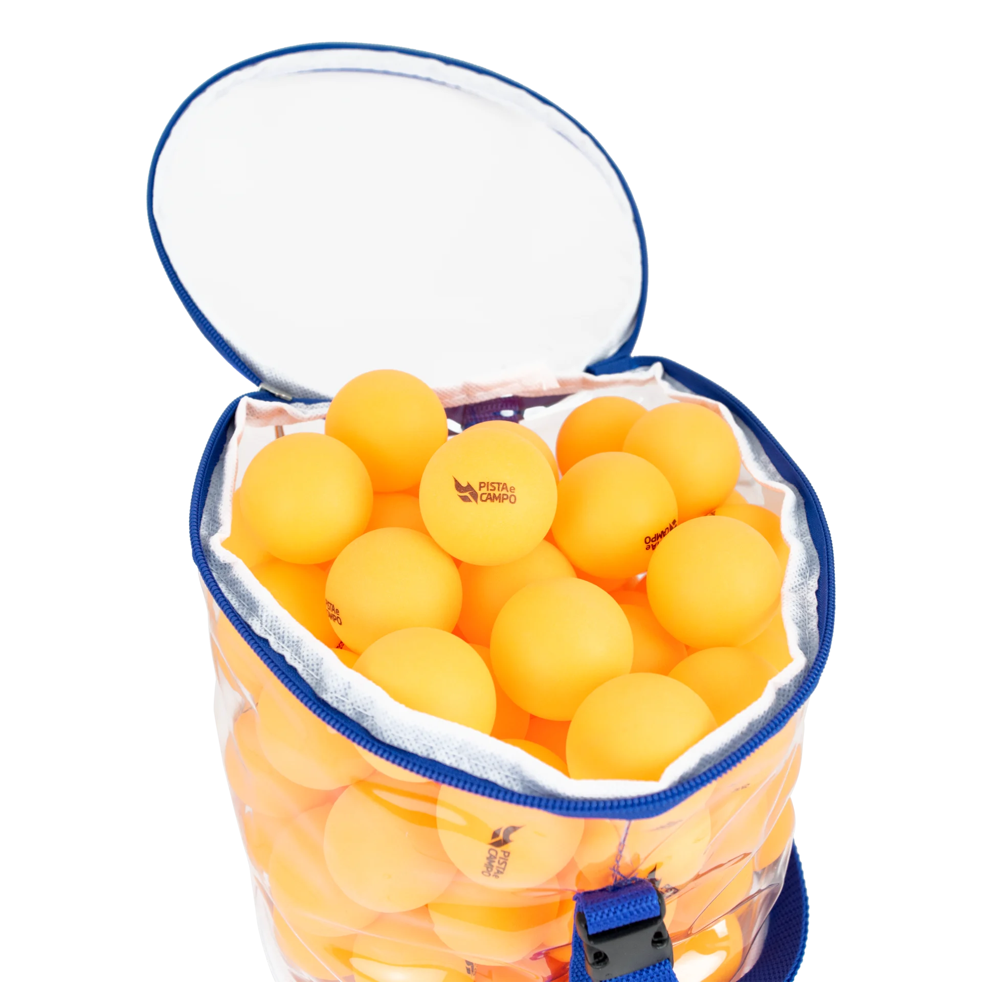 Kit 100 Bolas Bolinhas Tênis De Mesa Ping Pong Com Bolsa Cor Laranja