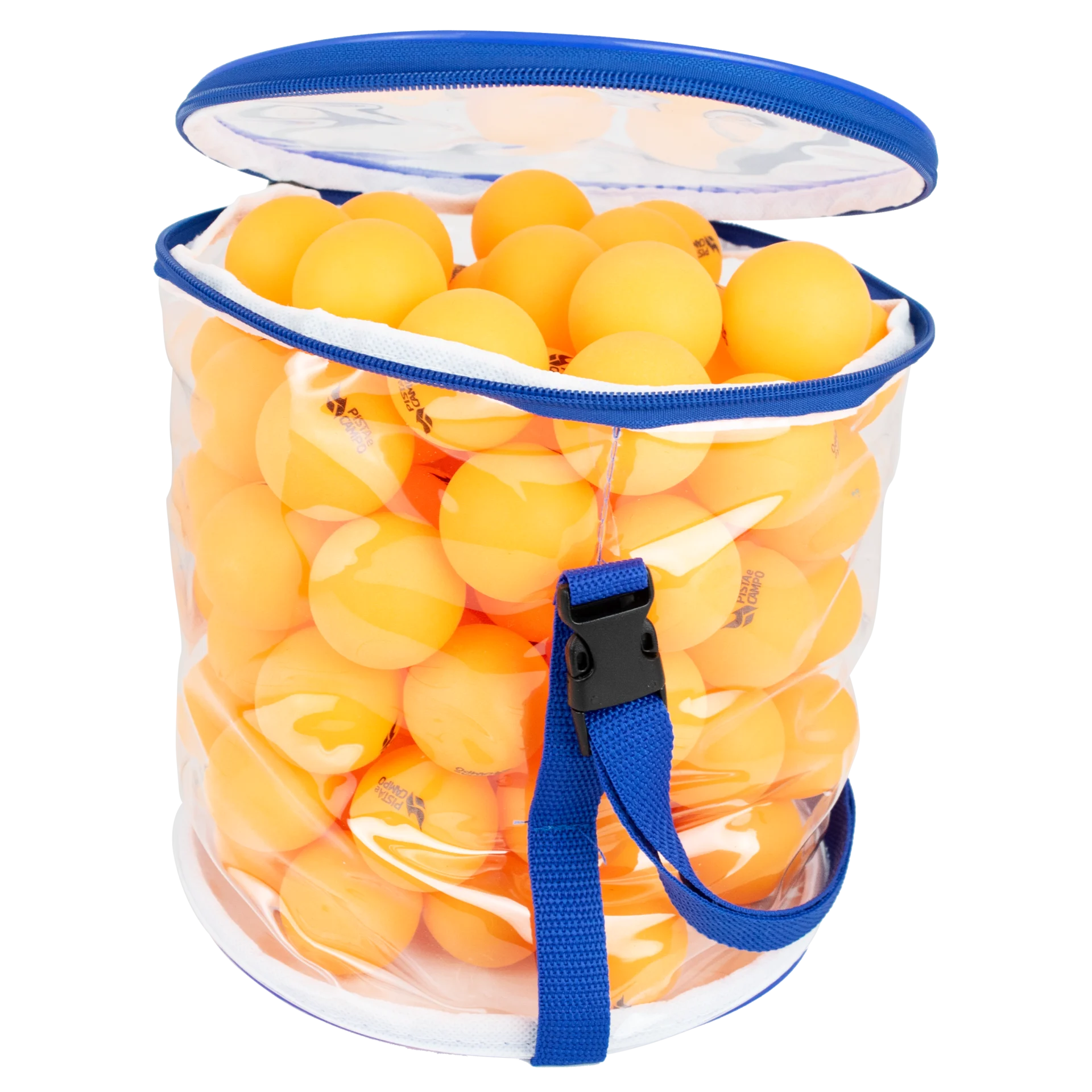 Kit 100 Bolas Bolinhas Tênis De Mesa Ping Pong Com Bolsa Cor Laranja