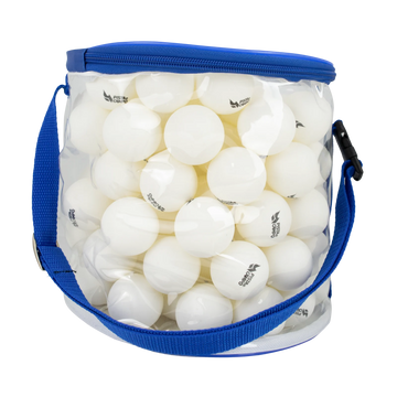 Kit 100 Bolas Bolinhas Tênis De Mesa Ping Pong Com Bolsa Cor Branco