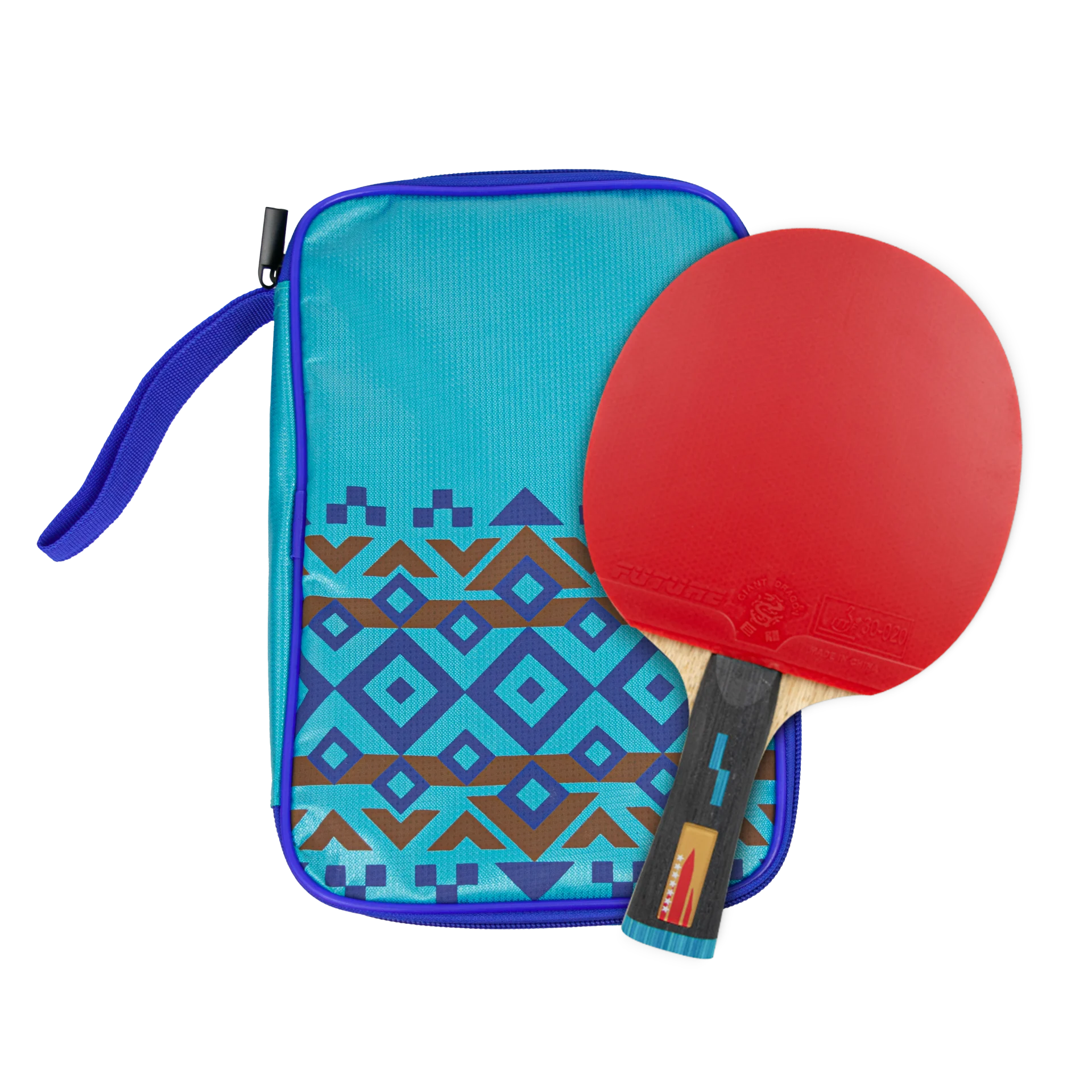 Kit Raquete de Tênis de Mesa Future 7 Estrelas Com Bolsa Giant Dragon