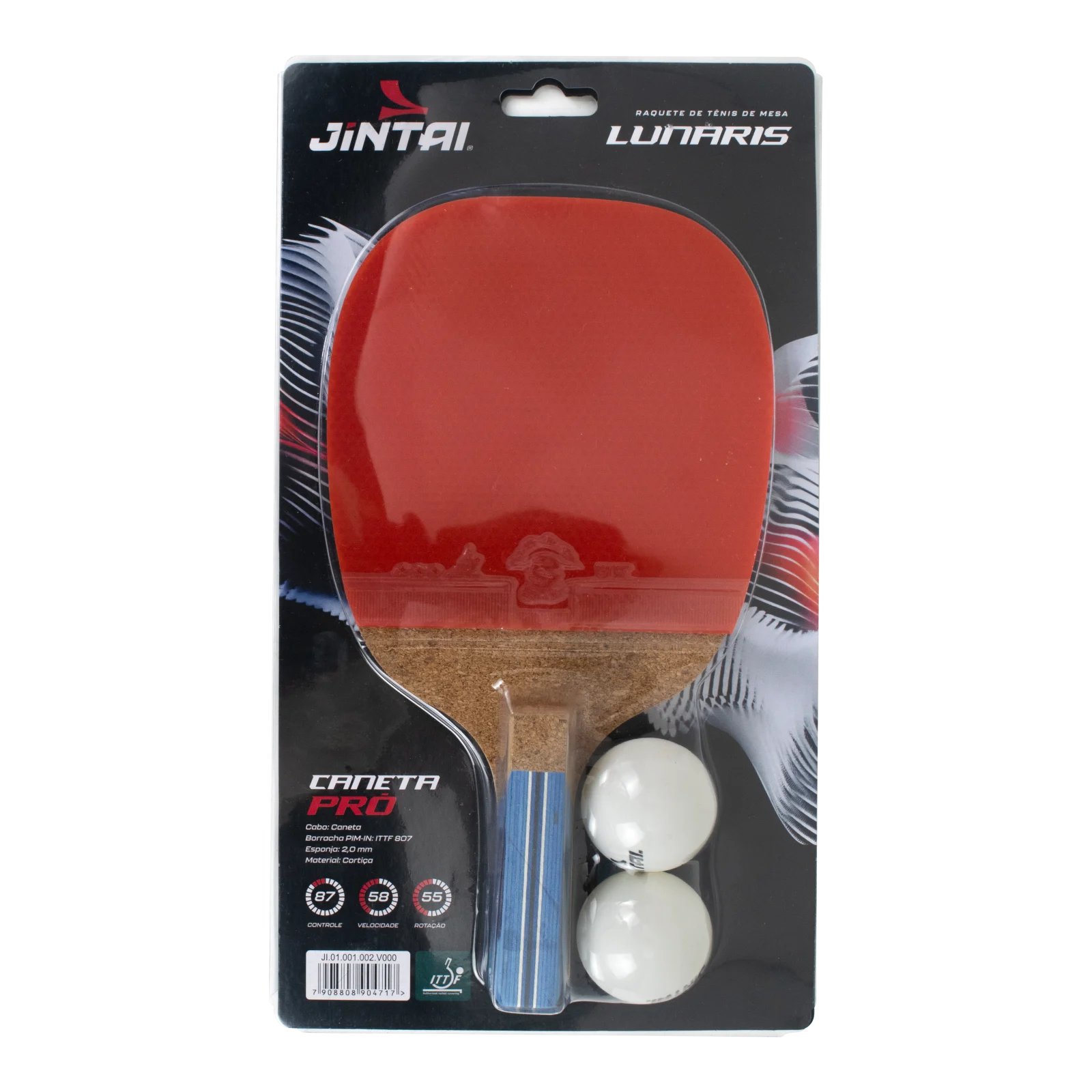 Raquete de Tênis de Mesa Lunaris Caneta - Jintai