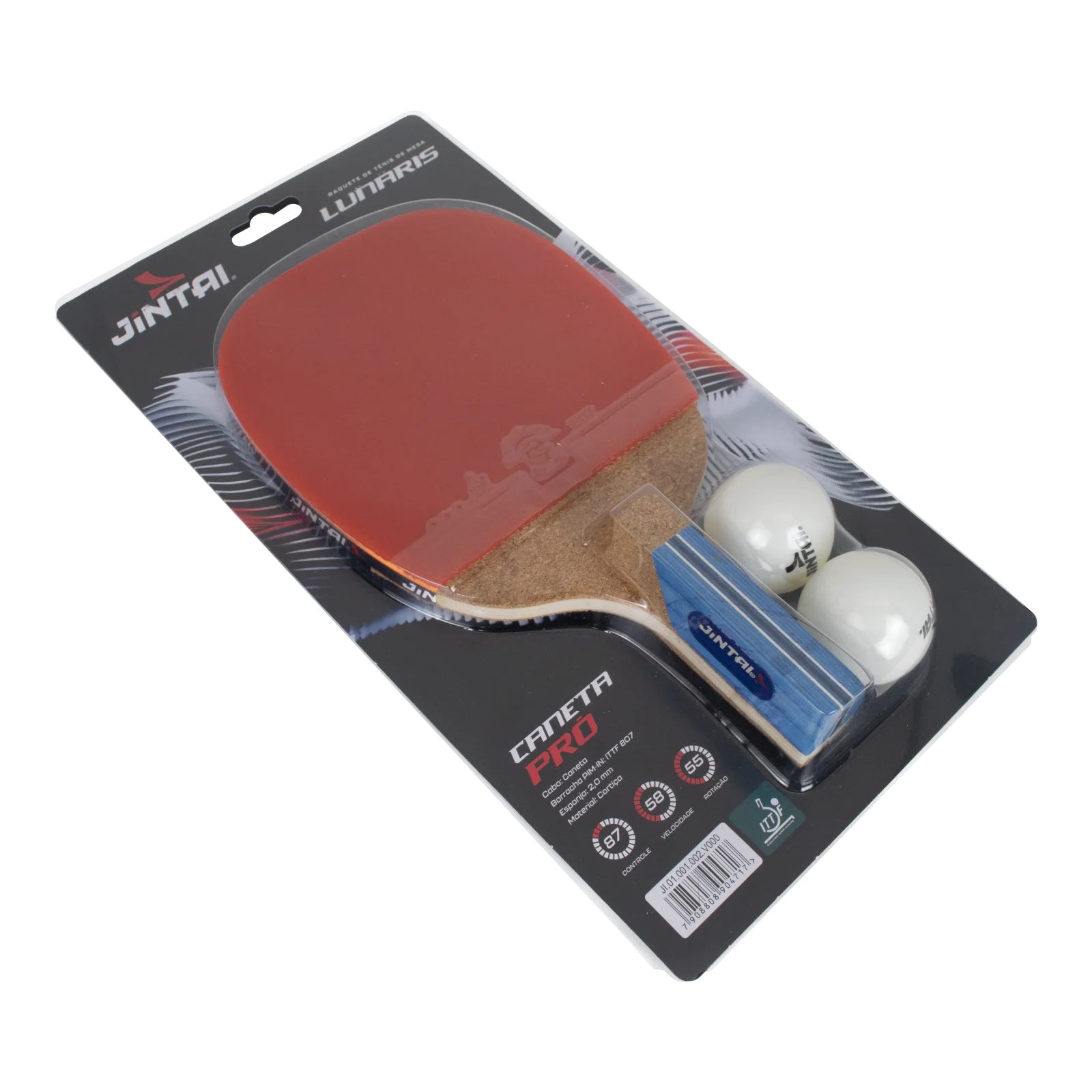 Raquete de Tênis de Mesa Lunaris Caneta - Jintai