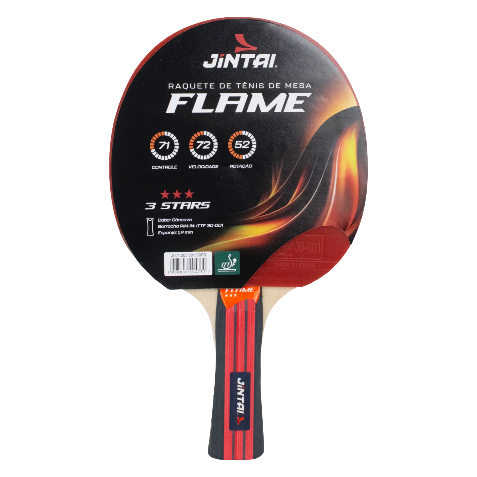 Raquete de Tênis de Mesa Flame - Jintai