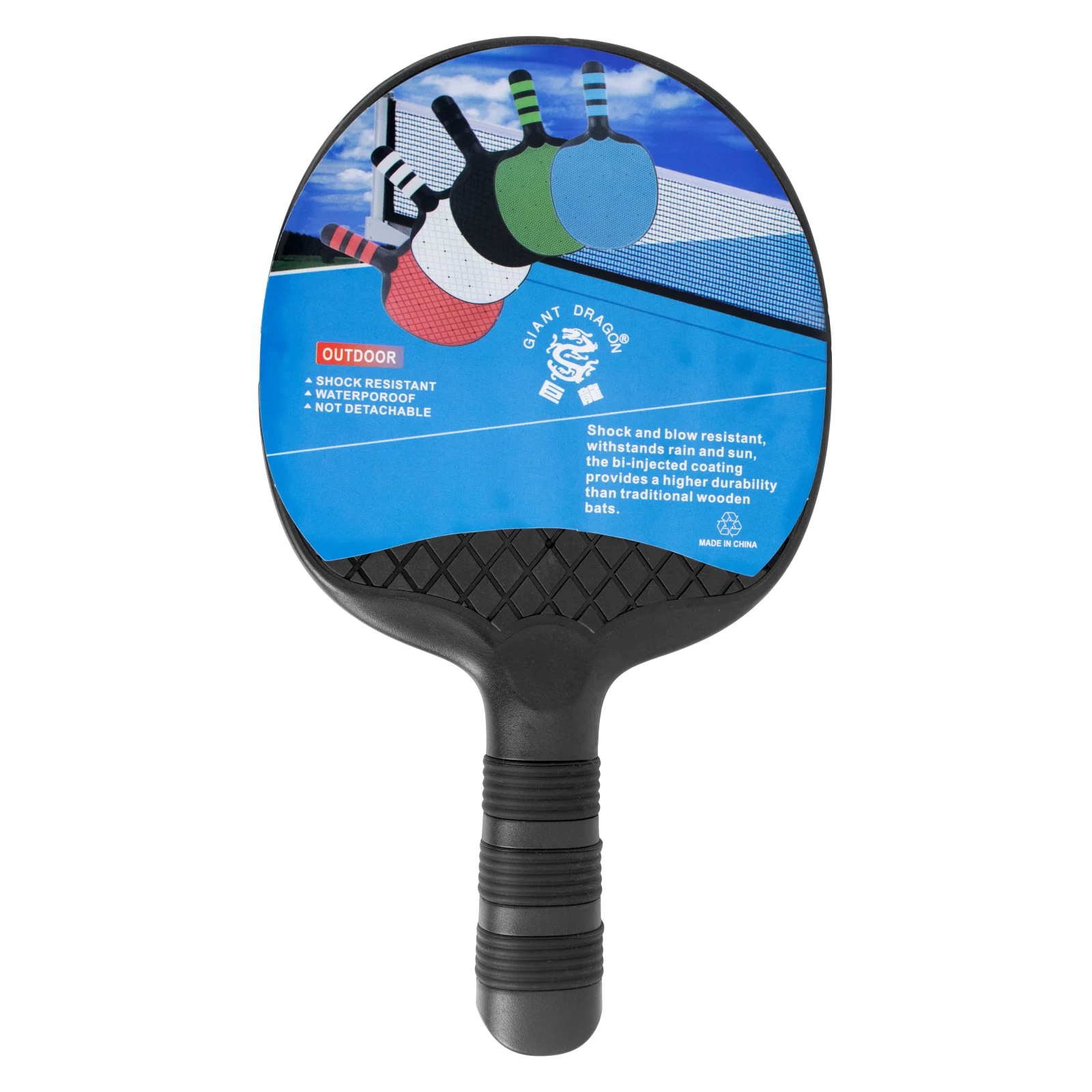 Raquete de tênis de mesa outdoor Giant Dragon - Preto