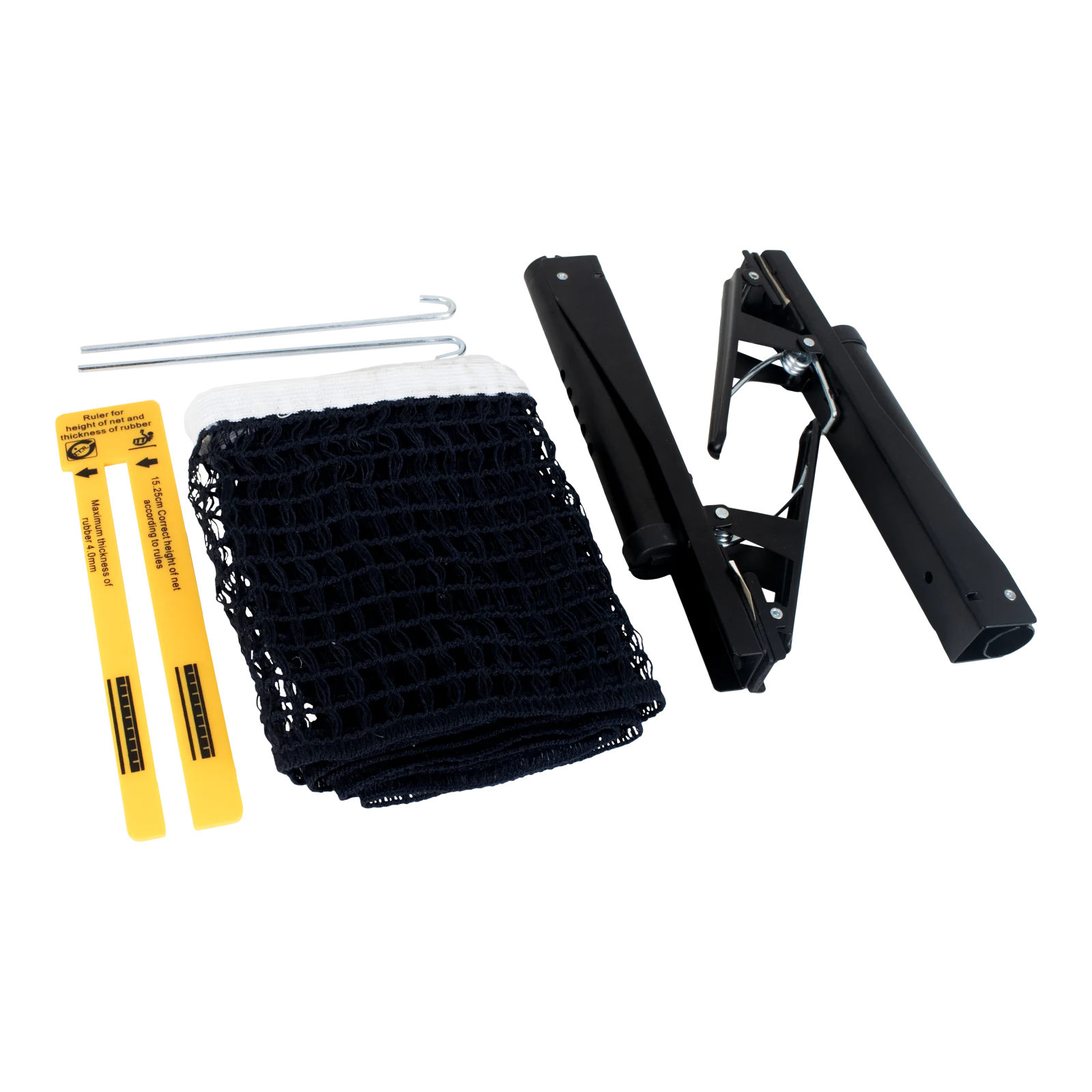 Rede oficial tenis de mesa algodao azul com presilha e regua Jintai