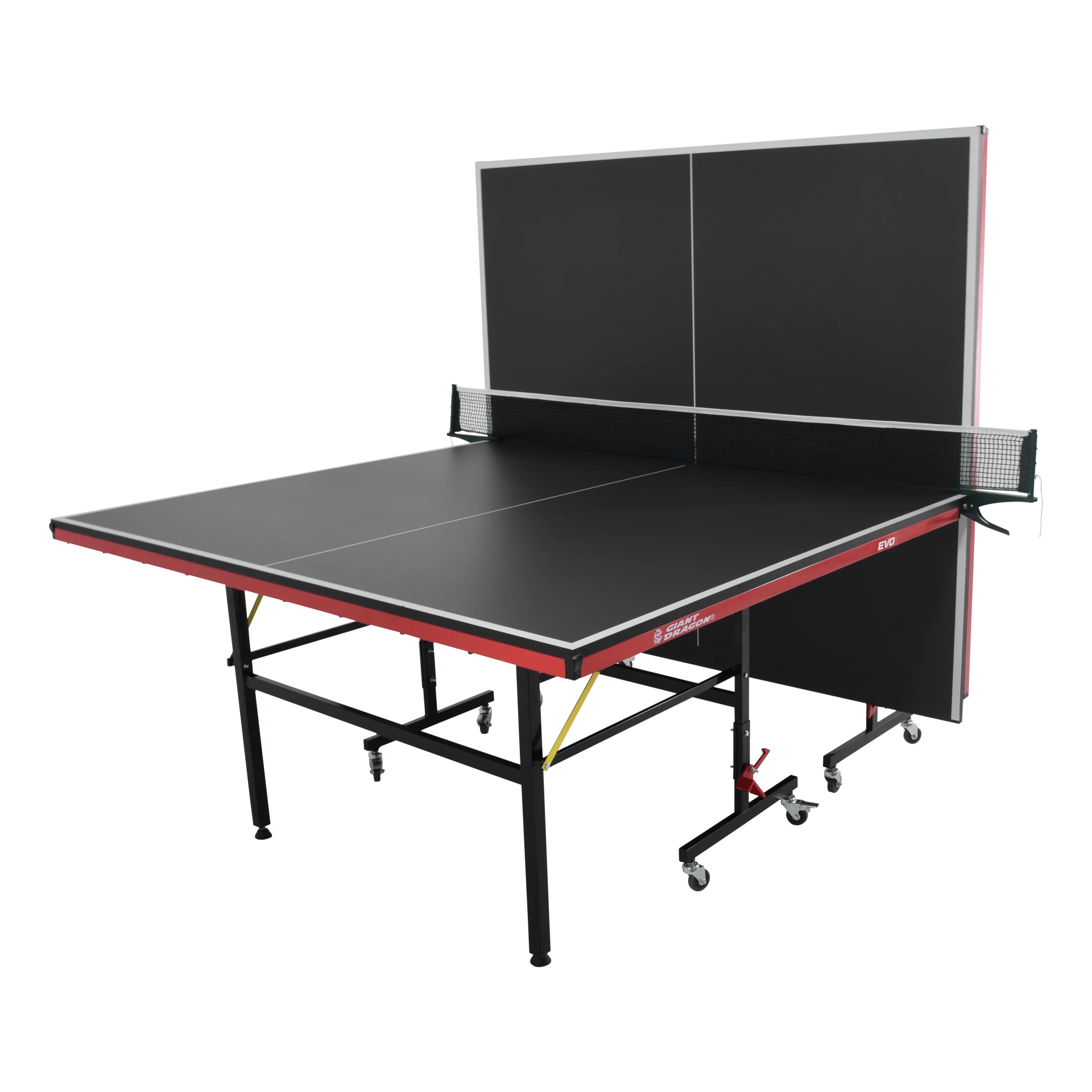Mesa Tênis de Mesa Oficial Dobrável Preto com Rede Giant Dragon