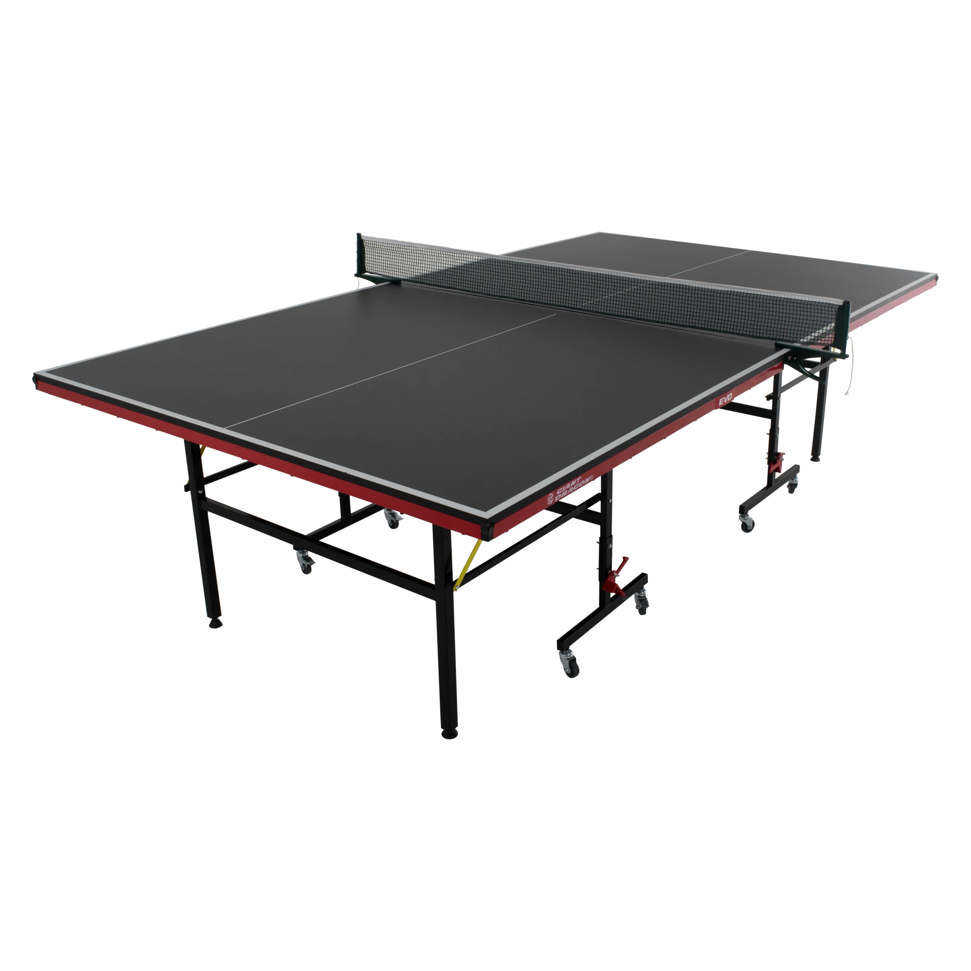 Mesa Tênis de Mesa Oficial Dobrável Preto com Rede Giant Dragon