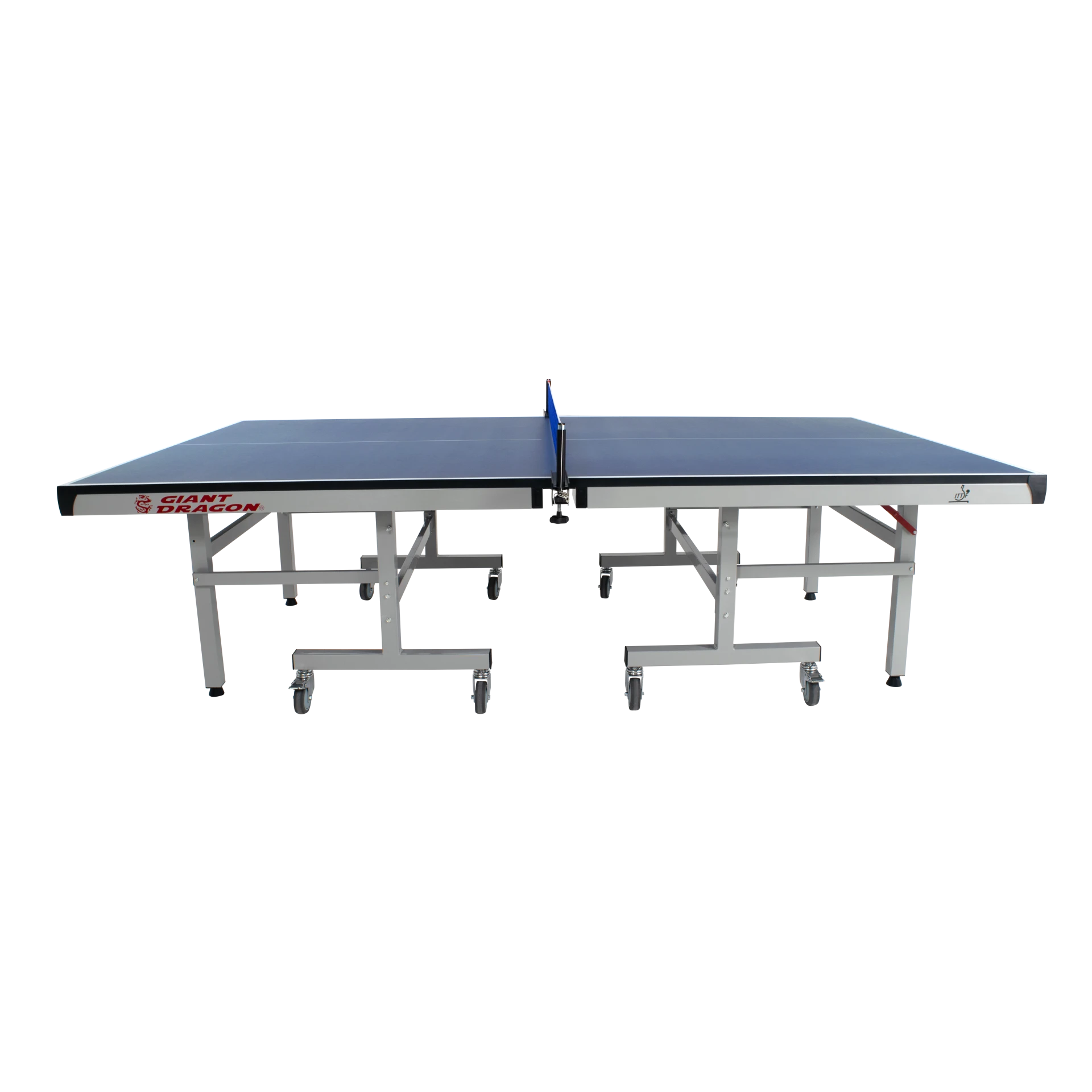 Mesa Tênis de Mesa Profissional Certificada Dobrável Azul e Rede Giant Dragon