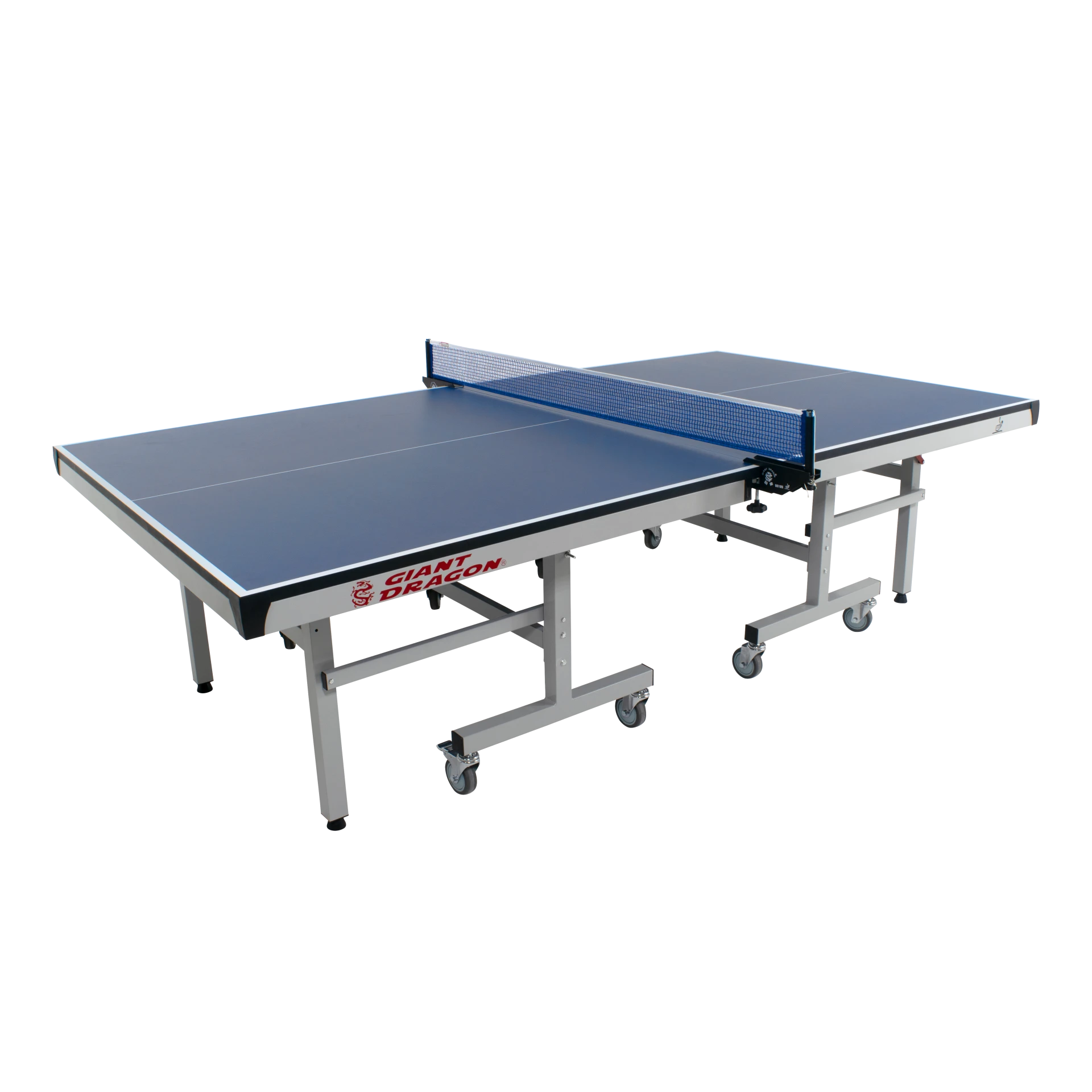 Mesa Tênis de Mesa Profissional Certificada Dobrável Azul e Rede Giant Dragon
