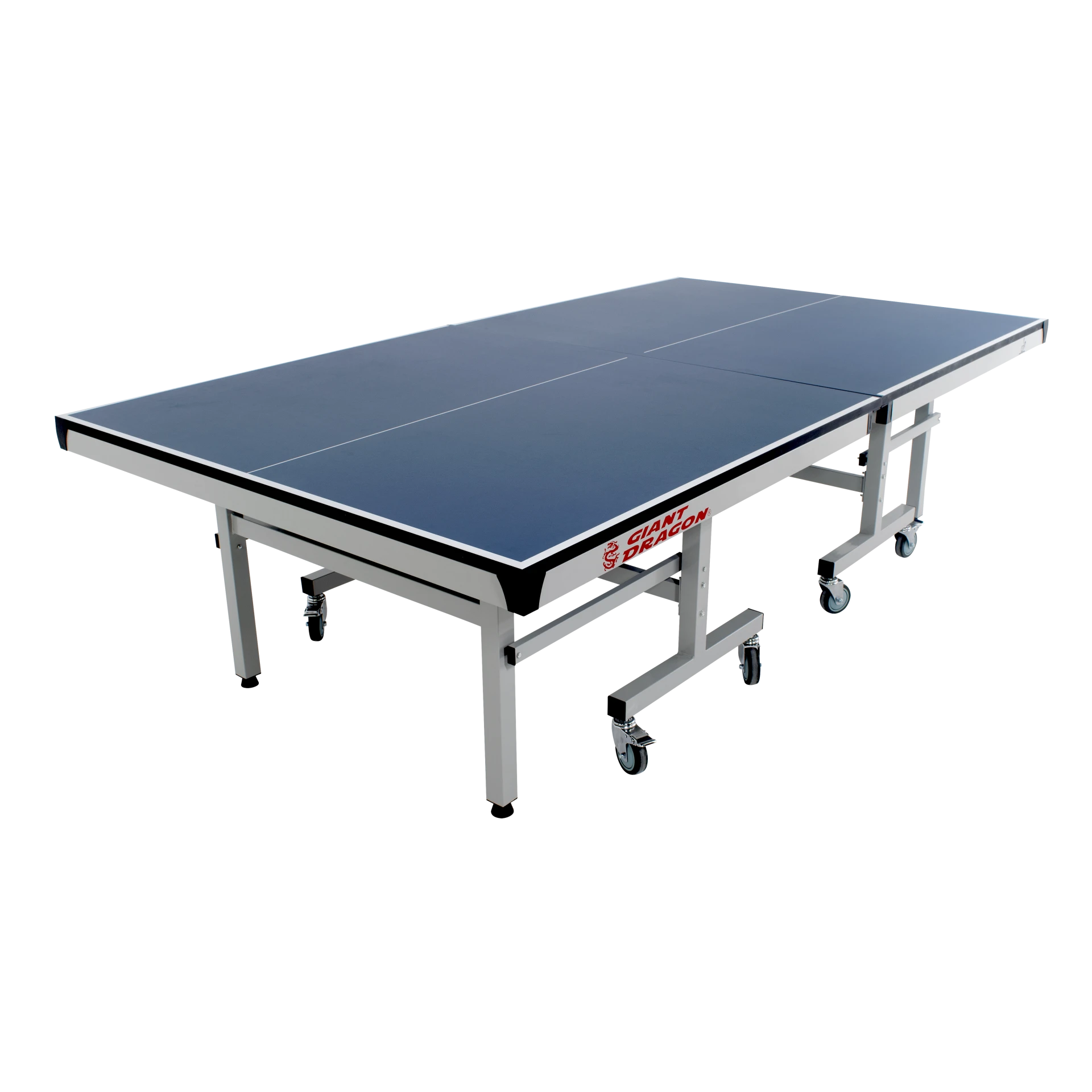 Mesa Tênis de Mesa Profissional Certificada Dobrável Azul e Rede Giant Dragon