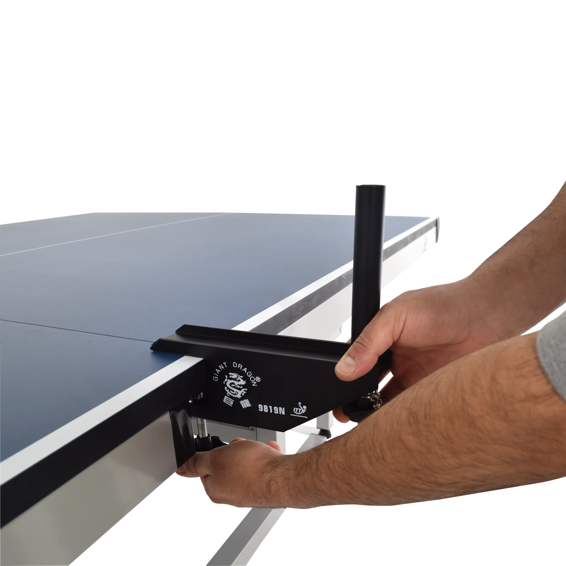 Mesa Tênis de Mesa Profissional Certificada Dobrável Azul e Rede Giant Dragon