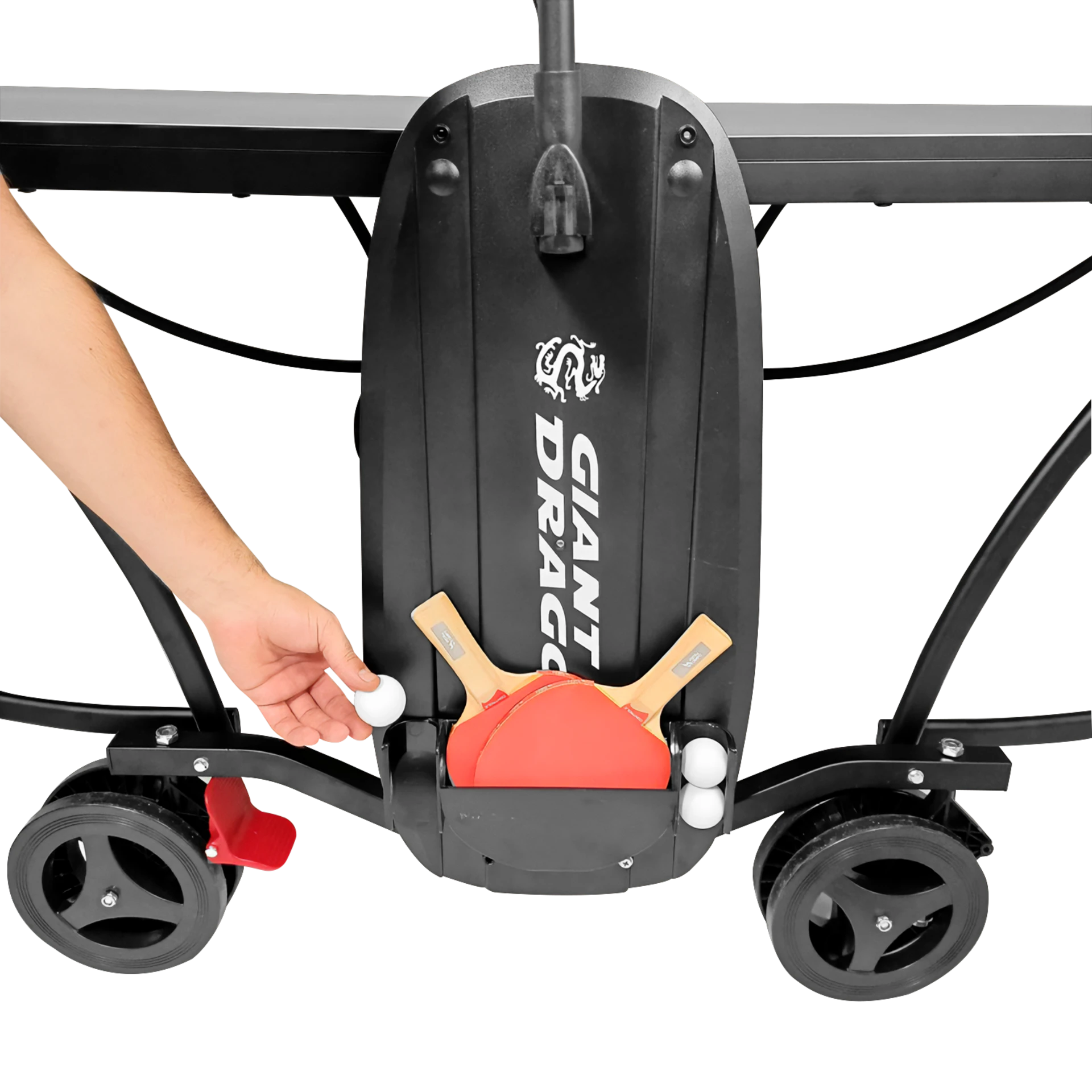 Mesa Tênis de Mesa Dobrável Azul Rede e Porta Itens Giant Dragon