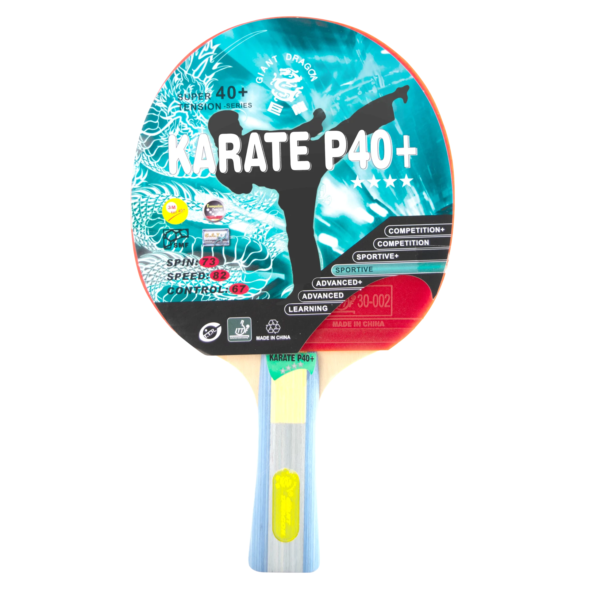 Raquete De Tênis Mesa Karate 4 Estrelas Da Giant Dragon